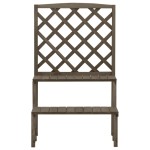 vidaXL Suport plante cu spalier, gri, 70x42x115 cm, lemn masiv de brad vidaXL Suport plante cu spalier, gri, 70x42x115 cm, lemn masiv de brad