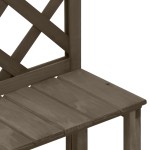 vidaXL Suport plante cu spalier, gri, 70x42x115 cm, lemn masiv de brad vidaXL Suport plante cu spalier, gri, 70x42x115 cm, lemn masiv de brad