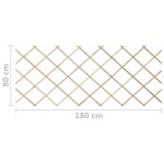 vidaXL Garduri cu zăbrele, 5 buc., 180x80 m, lemn masiv de brad vidaXL Garduri cu zăbrele, 5 buc., 180x80 m, lemn masiv de brad