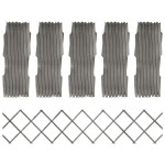 vidaXL Garduri din spalier, 5 buc., gri, 180x30 cm, lemn masiv de brad vidaXL Garduri din spalier, 5 buc., gri, 180x30 cm, lemn masiv de brad