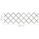 vidaXL Garduri din spalier, 5 buc., gri, 180x60 cm, lemn masiv de brad vidaXL Garduri din spalier, 5 buc., gri, 180x60 cm, lemn masiv de brad