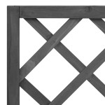 vidaXL Jardinieră colț cu spalier, negru, 70x30x135 cm,lemn masiv brad vidaXL Jardinieră colț cu spalier, negru, 70x30x135 cm,lemn masiv brad