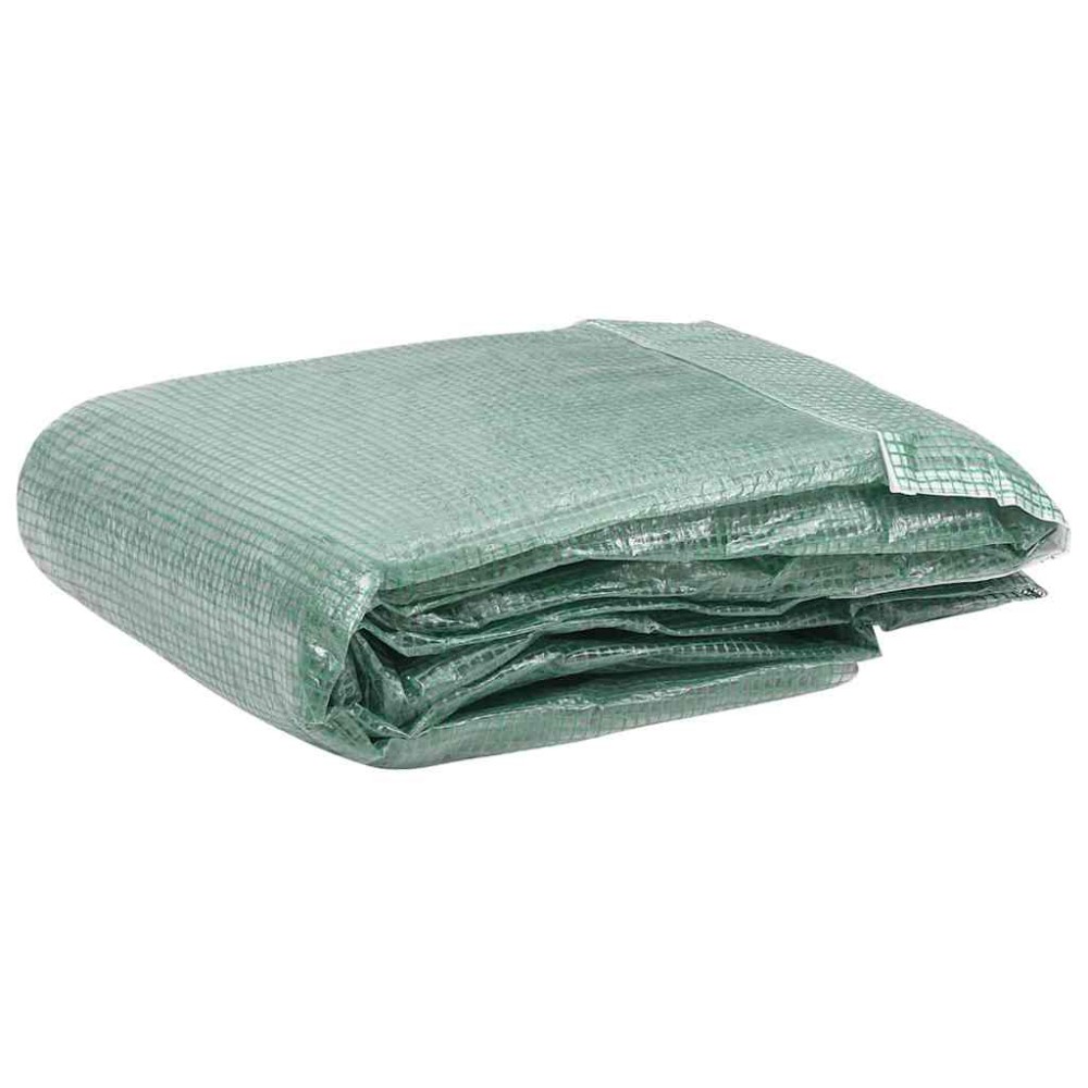 vidaXL Copertină rezervă pentru seră (13,5 m²), verde, 300x450x200 cm
