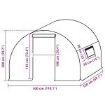 vidaXL Copertină rezervă pentru seră (4,5 m²), transparent, 3x1,5x2 m vidaXL Copertină rezervă pentru seră (4,5 m²), transparent, 3x1,5x2 m