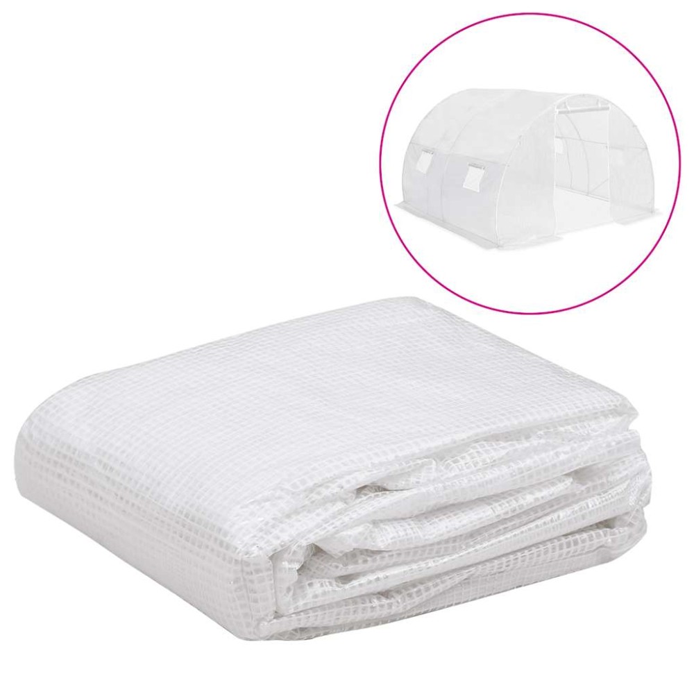 vidaXL Copertină de rezervă pentru seră (9 m²), transparent, 3x3x2 m