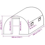 vidaXL Copertină de rezervă pentru seră (9 m²), transparent, 3x3x2 m vidaXL Copertină de rezervă pentru seră (9 m²), transparent, 3x3x2 m