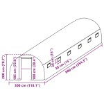 vidaXL Copertină de rezervă pentru seră (27 m²), transparent, 3x9x2 m vidaXL Copertină de rezervă pentru seră (27 m²), transparent, 3x9x2 m