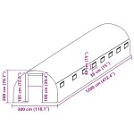 vidaXL Copertină de rezervă pentru seră (36 m²), transparent, 3x12x2 m vidaXL Copertină de rezervă pentru seră (36 m²), transparent, 3x12x2 m