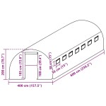 vidaXL Copertină rezervă pentru seră (54 m²), verde, 400x600x200 cm vidaXL Copertină rezervă pentru seră (54 m²), verde, 400x600x200 cm