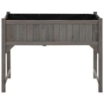 vidaXL Strat înălțat cu seră, 110x54x120 cm, lemn masiv de brad vidaXL Strat înălțat cu seră, 110x54x120 cm, lemn masiv de brad
