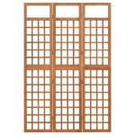 vidaXL Separator cameră cu 3 panouri, 121x180,5 cm, nuiele lemn brad vidaXL Separator cameră cu 3 panouri, 121x180,5 cm, nuiele lemn brad