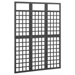 vidaXL Separator cameră cu 3 panouri negru 121x180 cm nuiele lemn brad vidaXL Separator cameră cu 3 panouri negru 121x180 cm nuiele lemn brad