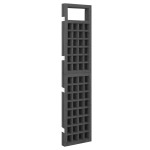 vidaXL Separator cameră cu 4 panouri negru 161x180 cm nuiele lemn brad