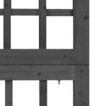 vidaXL Separator cameră 6 panouri negru 242,5x180 cm nuiele/lemn brad vidaXL Separator cameră 6 panouri negru 242,5x180 cm nuiele/lemn brad