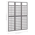 vidaXL Separator cameră cu 3 panouri, gri, 121x180 cm nuiele lemn brad vidaXL Separator cameră cu 3 panouri, gri, 121x180 cm nuiele lemn brad