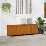 vidaXL Ladă de depozitare grădină, 175x50x58 cm, lemn masiv de acacia vidaXL Ladă de depozitare grădină, 175x50x58 cm, lemn masiv de acacia