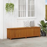 vidaXL Ladă de depozitare grădină, 200x50x58 cm, lemn masiv de acacia vidaXL Ladă de depozitare grădină, 200x50x58 cm, lemn masiv de acacia