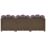 vidaXL Pat de grădinărit înălțat 120x40x38 cm, polipropilenă