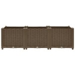 vidaXL Pat de grădinărit înălțat 120x40x38 cm, polipropilenă