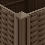 vidaXL Pat de grădinărit înălțat 120x40x38 cm, polipropilenă