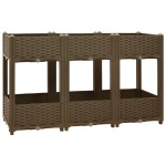 vidaXL Strat înălțat, 120x40x71 cm, polipropilenă