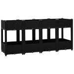 vidaXL Strat înălțat, 160x40x71 cm, polipropilenă