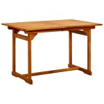 vidaXL Masă de grădină, (120-170)x80x75 cm, lemn masiv de acacia vidaXL Masă de grădină, (120-170)x80x75 cm, lemn masiv de acacia