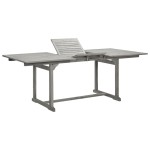 vidaXL Masă de grădină, (150-200)x100x75 cm, lemn masiv de acacia vidaXL Masă de grădină, (150-200)x100x75 cm, lemn masiv de acacia