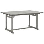 vidaXL Masă de grădină, (150-200)x100x75 cm, lemn masiv de acacia vidaXL Masă de grădină, (150-200)x100x75 cm, lemn masiv de acacia