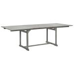 vidaXL Masă de grădină, (160-240)x100x75 cm, lemn masiv de acacia vidaXL Masă de grădină, (160-240)x100x75 cm, lemn masiv de acacia