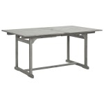 vidaXL Masă de grădină, (160-240)x100x75 cm, lemn masiv de acacia vidaXL Masă de grădină, (160-240)x100x75 cm, lemn masiv de acacia