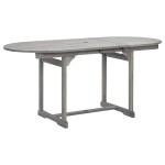 vidaXL Masă de grădină, (120-170)x80x75 cm, lemn masiv de acacia vidaXL Masă de grădină, (120-170)x80x75 cm, lemn masiv de acacia