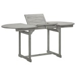 vidaXL Masă de grădină, (120-170)x80x75 cm, lemn masiv de acacia vidaXL Masă de grădină, (120-170)x80x75 cm, lemn masiv de acacia