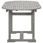 vidaXL Masă de grădină, (120-170)x80x75 cm, lemn masiv de acacia vidaXL Masă de grădină, (120-170)x80x75 cm, lemn masiv de acacia