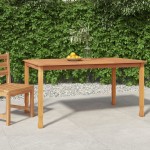 vidaXL Masă de grădină, 150x90x75 cm, lemn masiv de tec vidaXL Masă de grădină, 150x90x75 cm, lemn masiv de tec