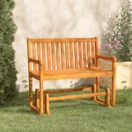 vidaXL Bancă balansoar de grădină, 110 cm, lemn masiv acacia vidaXL Bancă balansoar de grădină, 110 cm, lemn masiv acacia