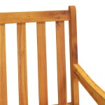 vidaXL Scaune de grădină, 2 buc., lemn masiv de acacia