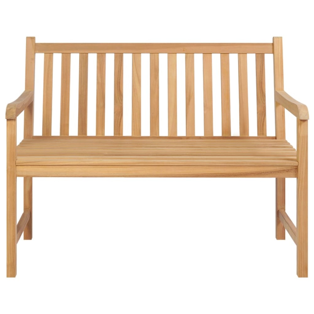 vidaXL Bancă de grădină, 114 cm, lemn masiv de tec