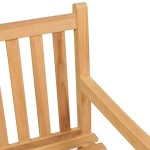 vidaXL Bancă de grădină, 114 cm, lemn masiv de tec