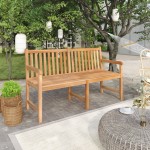 vidaXL Bancă de grădină, 150 cm, lemn masiv de tec vidaXL Bancă de grădină, 150 cm, lemn masiv de tec