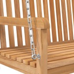 vidaXL Bancă balansoar, lemn masiv de tec, 114x60x64 cm vidaXL Bancă balansoar, lemn masiv de tec, 114x60x64 cm