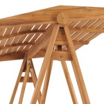 vidaXL Bancă balansoar, 174 cm, lemn masiv de tec vidaXL Bancă balansoar, 174 cm, lemn masiv de tec