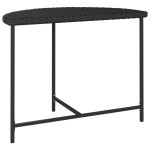vidaXL Masă de grădină, negru, 100x50x75 cm, poliratan vidaXL Masă de grădină, negru, 100x50x75 cm, poliratan