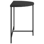 vidaXL Masă de grădină, negru, 100x50x75 cm, poliratan vidaXL Masă de grădină, negru, 100x50x75 cm, poliratan