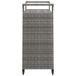 vidaXL Cărucior de bar cu sertar, gri, 100x45x97 cm, poliratan vidaXL Cărucior de bar cu sertar, gri, 100x45x97 cm, poliratan