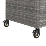 vidaXL Cărucior de bar cu sertar, gri, 100x45x97 cm, poliratan vidaXL Cărucior de bar cu sertar, gri, 100x45x97 cm, poliratan