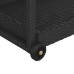vidaXL Cărucior de bar, negru, 100x45x83 cm, poliratan vidaXL Cărucior de bar, negru, 100x45x83 cm, poliratan