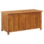 vidaXL Ladă de depozitare grădină, 113x50x58 cm, lemn masiv de acacia vidaXL Ladă de depozitare grădină, 113x50x58 cm, lemn masiv de acacia