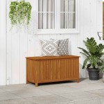 vidaXL Ladă de depozitare grădină, 113x50x58 cm, lemn masiv de acacia vidaXL Ladă de depozitare grădină, 113x50x58 cm, lemn masiv de acacia