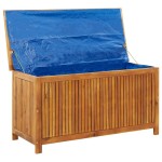 vidaXL Ladă de depozitare grădină, 113x50x58 cm, lemn masiv de acacia vidaXL Ladă de depozitare grădină, 113x50x58 cm, lemn masiv de acacia